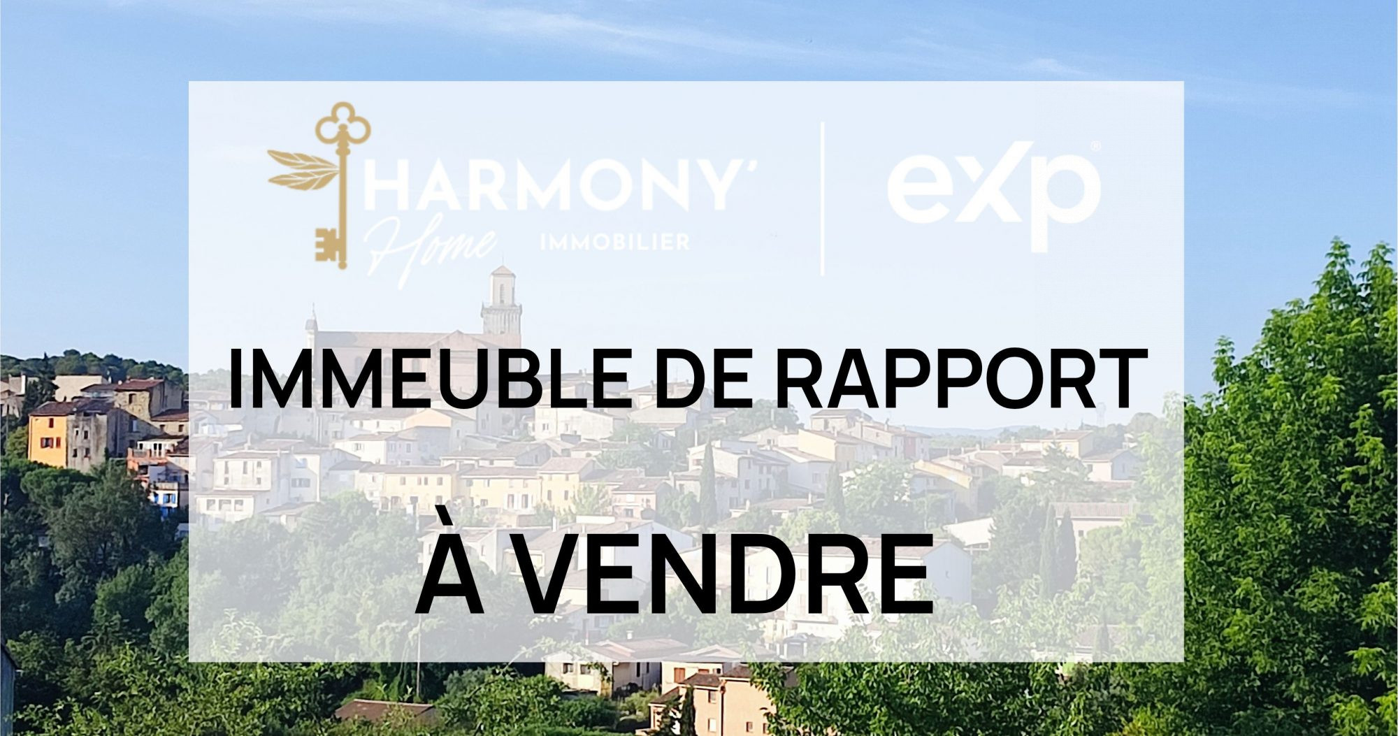 EXCLUSIVITÉ – Immeuble de rapport au cœur de Fuveau