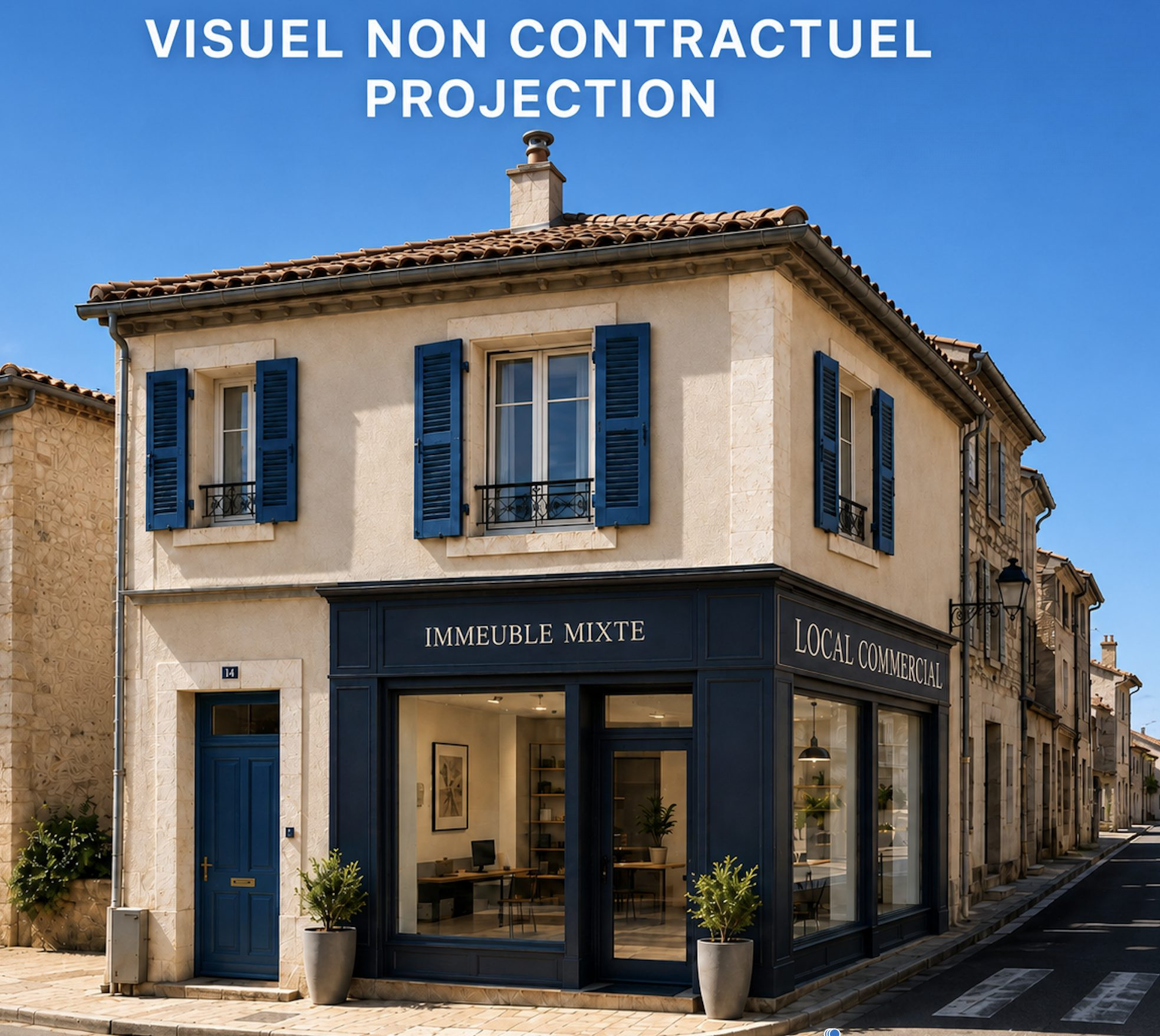 Immeuble mixte, Local commercial