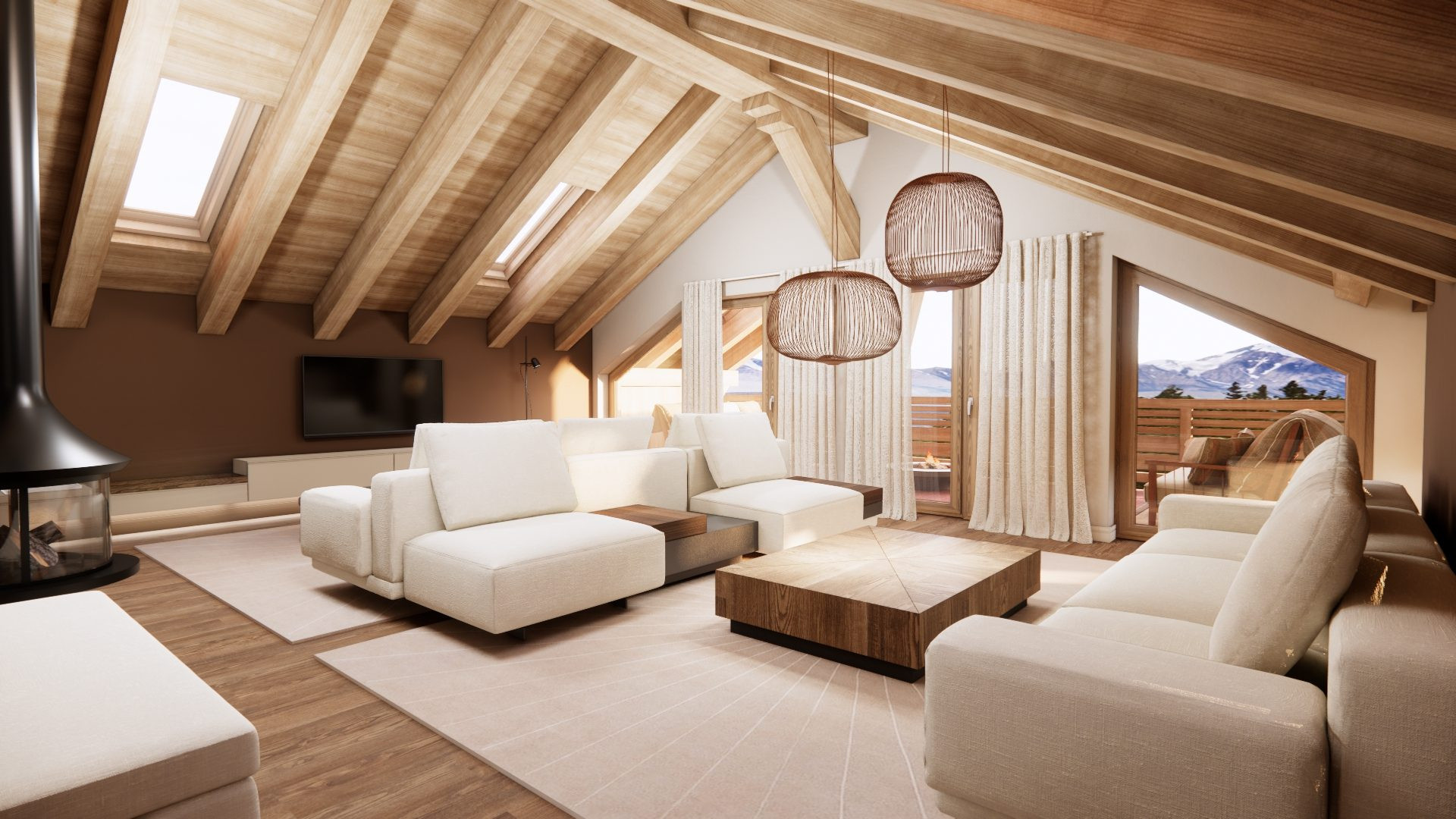New luxury chalet 6 rooms of 280m² on a plot of 774m² 5