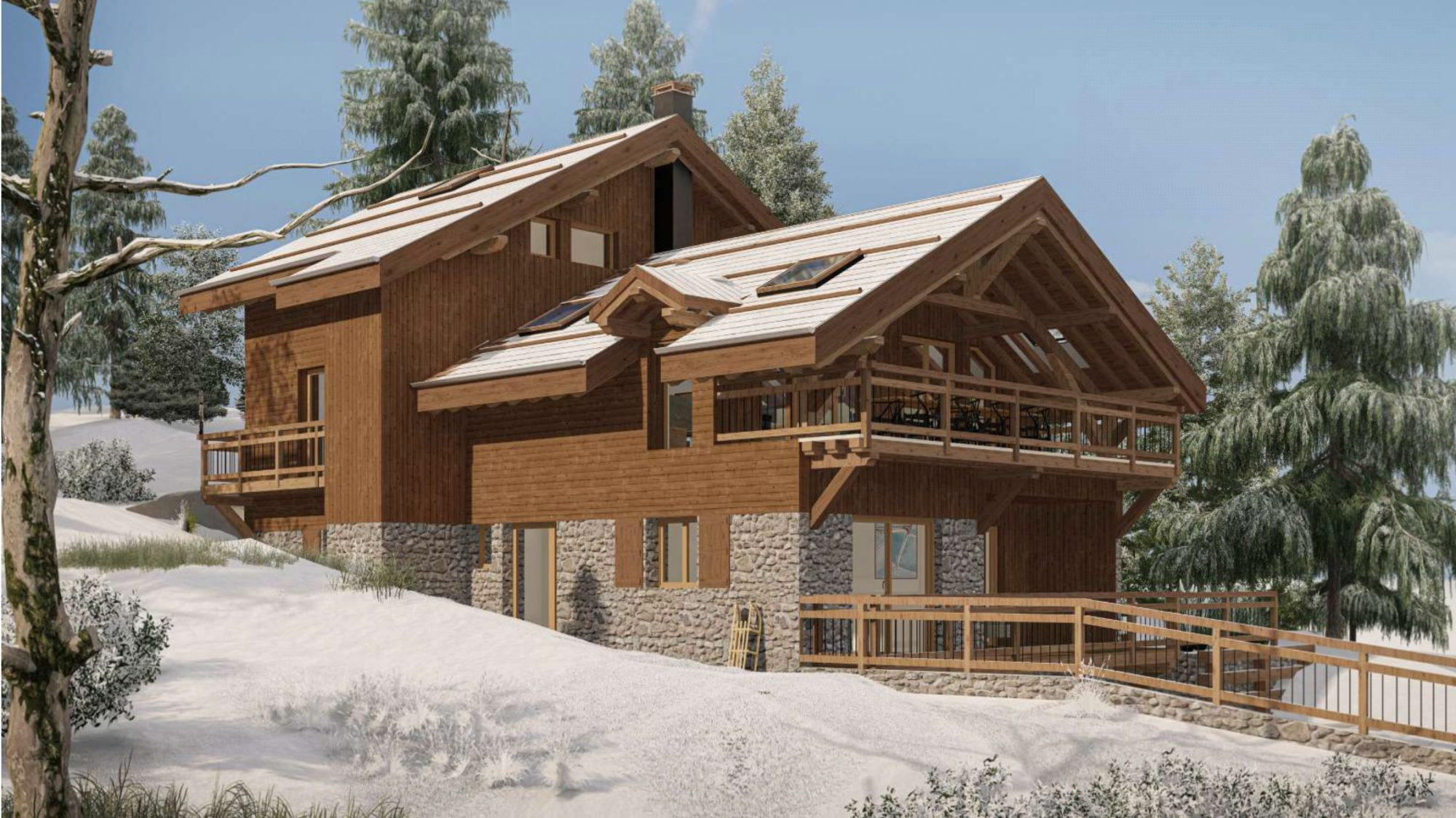 New luxury chalet 6 rooms of 280m² on a plot of 774m² 3