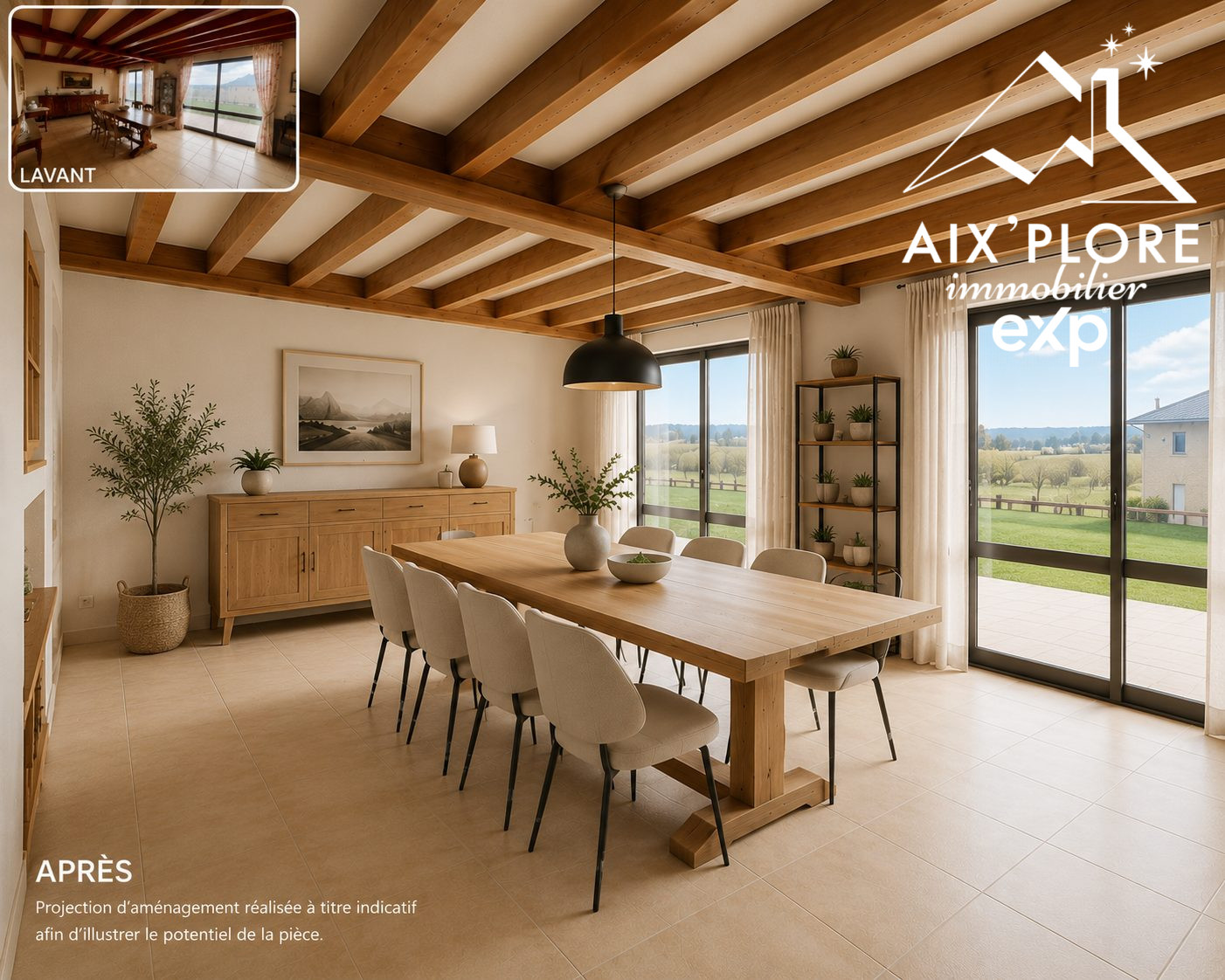 Maison de caractère 204 m² – Terrain 1 500 m² – BÉLIGNEUX (01360)