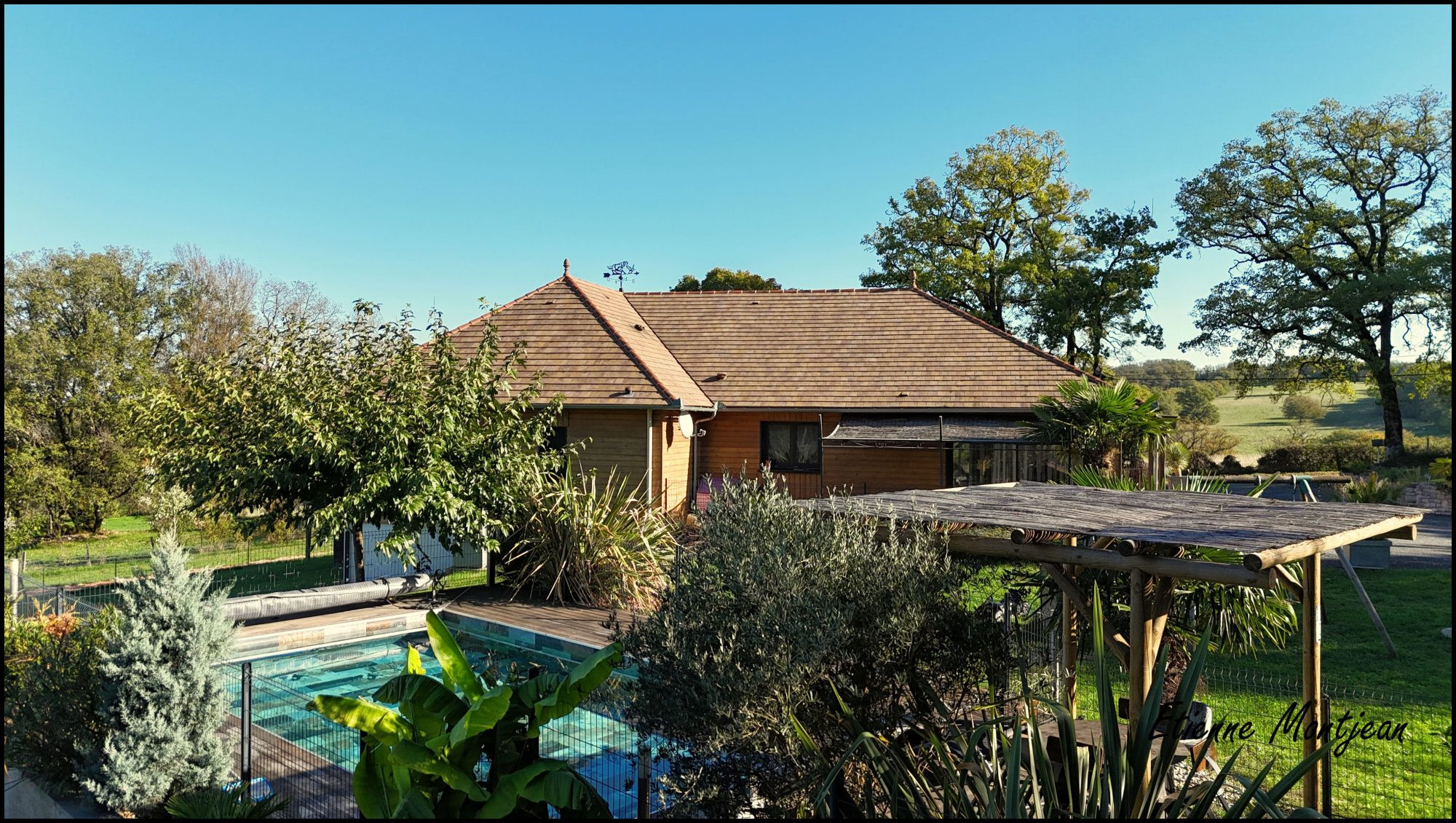 Propriété Montamel, 172 m², 3 chambres, piscine, jardin, studio, pool house, garage, cartport