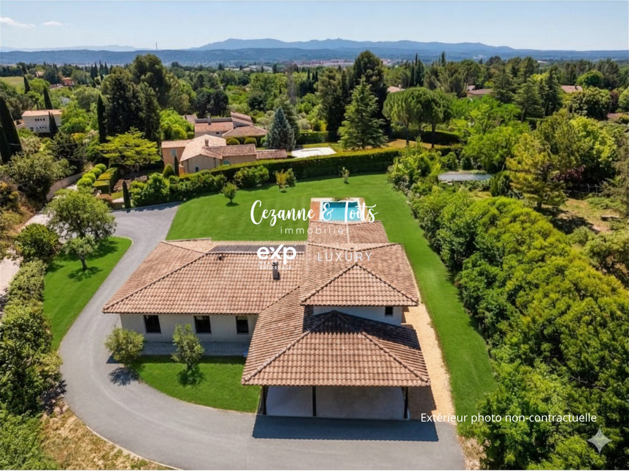 AIX-EN-PROVENCE OUEST – FONFIGUIÈRE | Villa contemporaine 5 chambres – 2 500 m² de terrain – Piscine 12×5