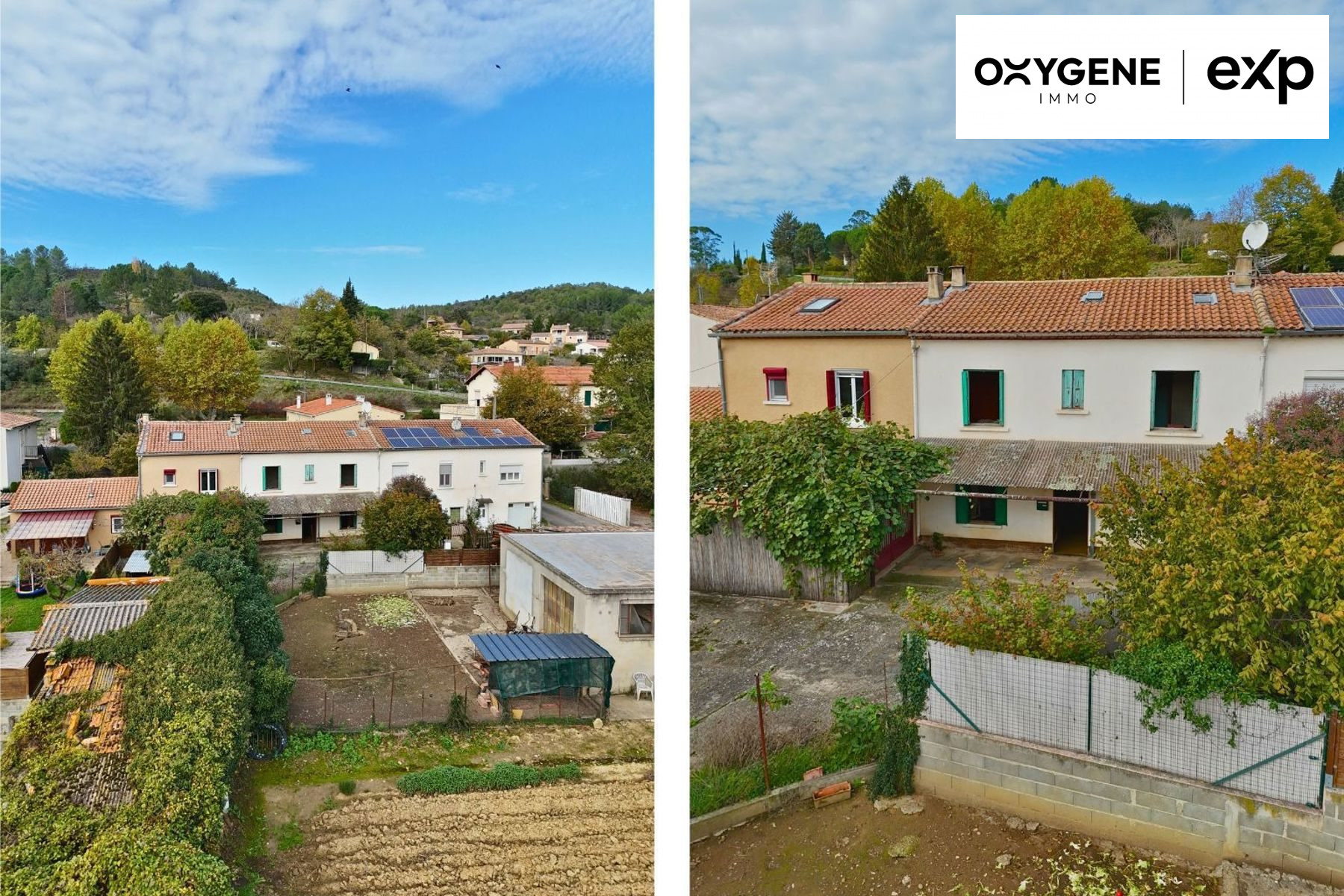 A vendre : Maison mitoyenne à rénover avec grand jardin – Bord de l’Au