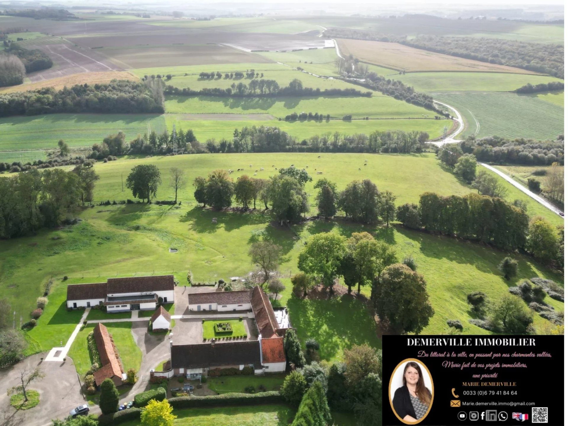 À VENDRE – Propriété de charme à 30 minutes des littoraux de la Côte d’Opale et de la Baie de Somme