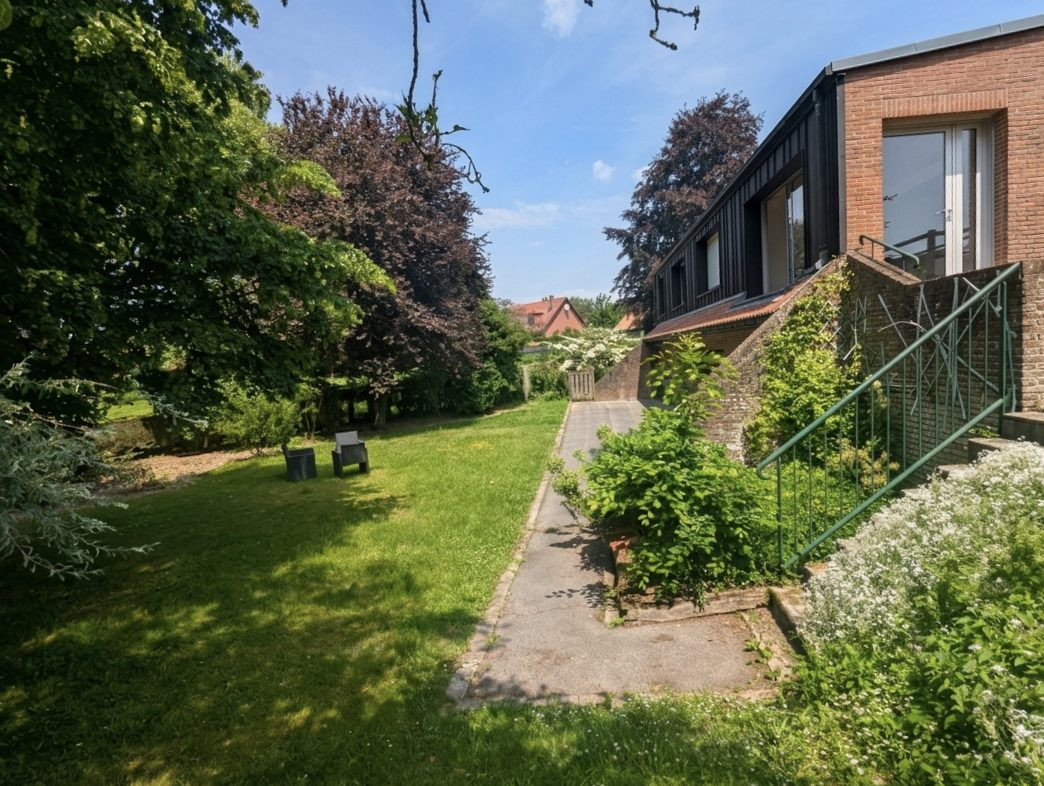 62223 Anzin-Saint-Aubin - Maison d’architecte 210 m² - 5 chambres - Jardin 1391 m² - Double garage