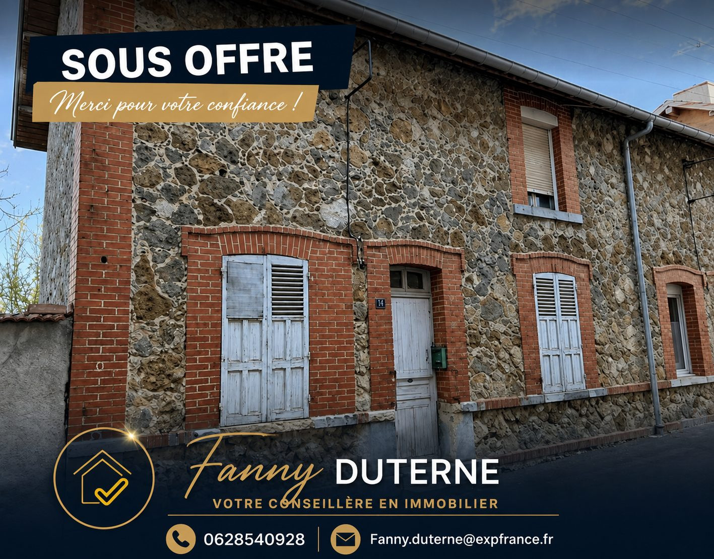 Maison en Meuliere à renover + jardin de 933m2