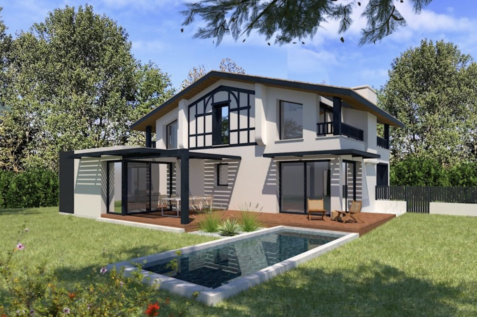HOSSEGOR Centre-ville VILLA NEUVE