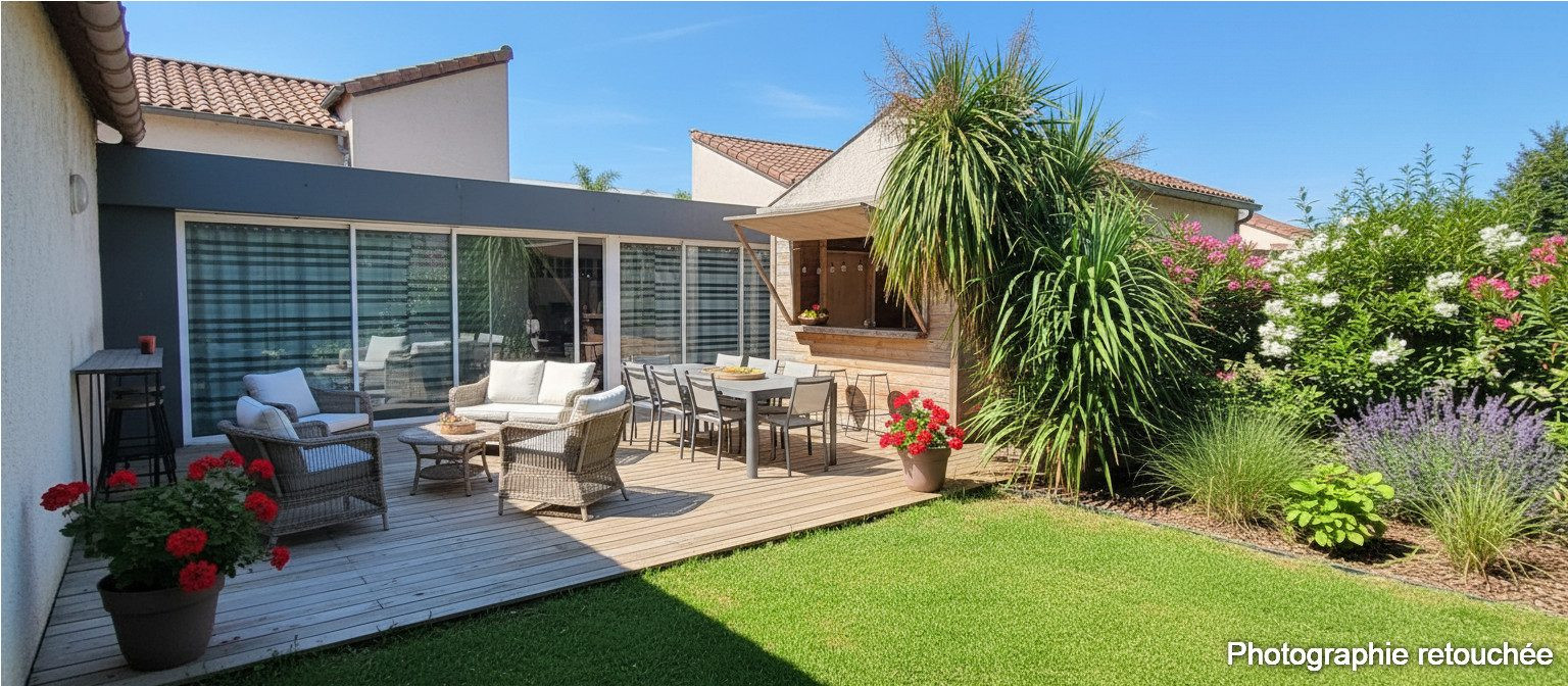 Belle propriété de plain-pied avec piscine et Spa