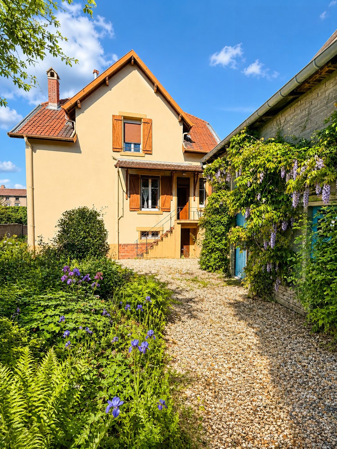 MAISON DE CARACTÈRE À RÉNOVER AVEC TERRAIN CONSTRUCTIBLE ET ACCÈS INDÉPENDANT – 2 123 m² DE PARCELLE – FORT POTENTIEL DE VALORISATION