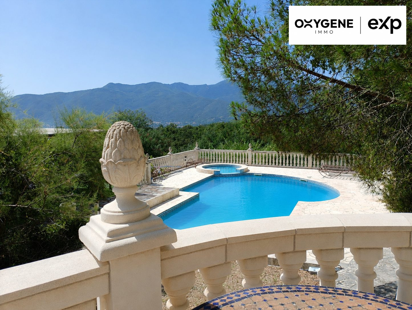 Villa avec vue panoramique sur la montagne