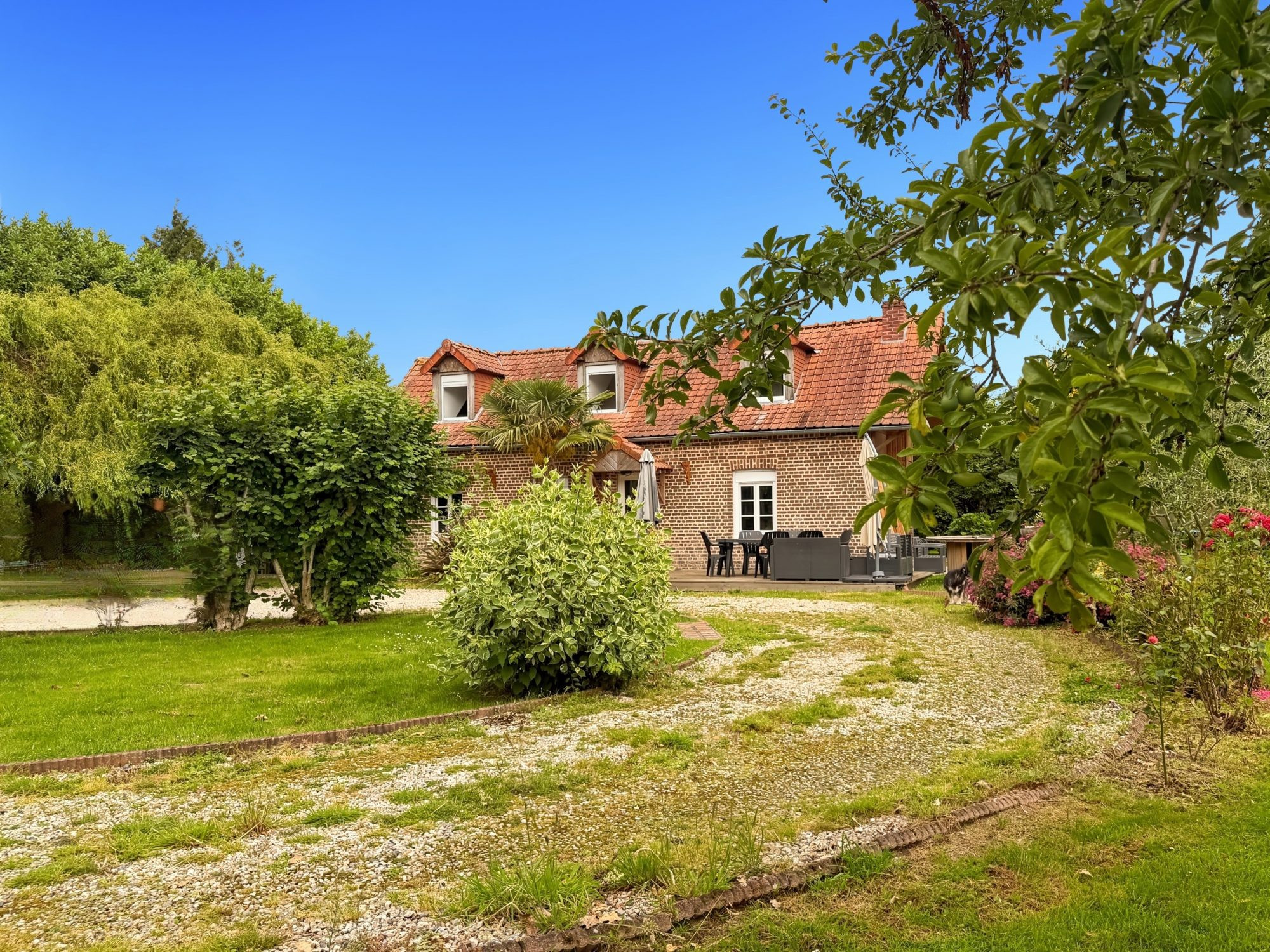 Maison ancienne avec grand terrain