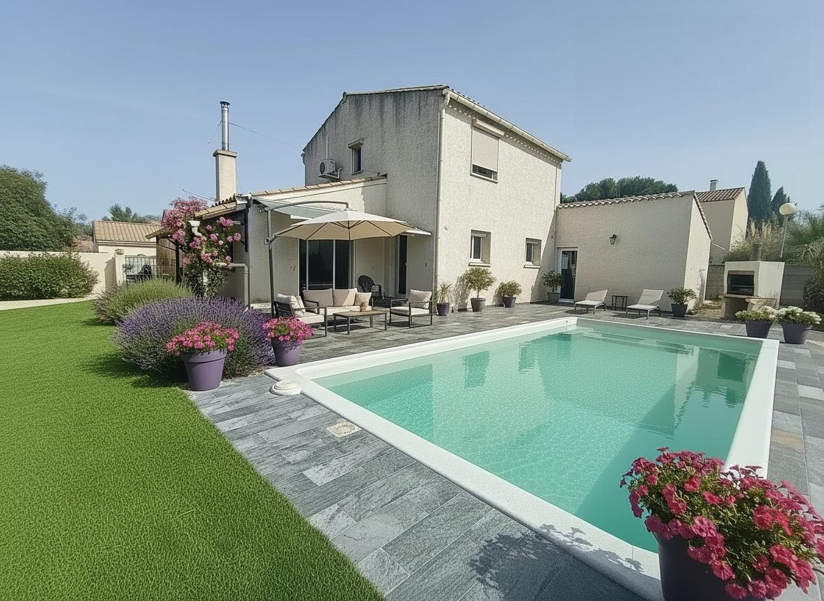 Maison rénovée 5 chambres avec piscine