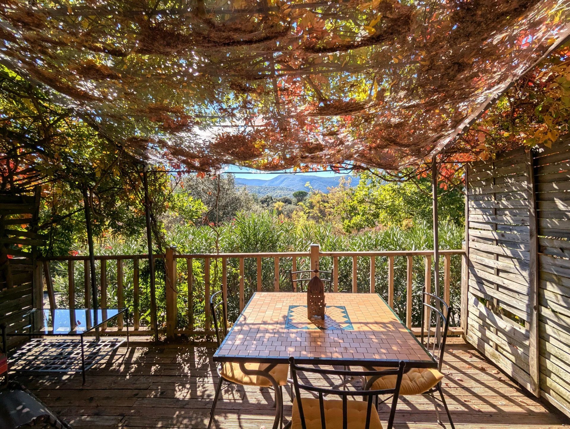 Haven of Peace comprising 4 guest houses with private terraces within a timber-framed villa in Lamalou les Bains 5