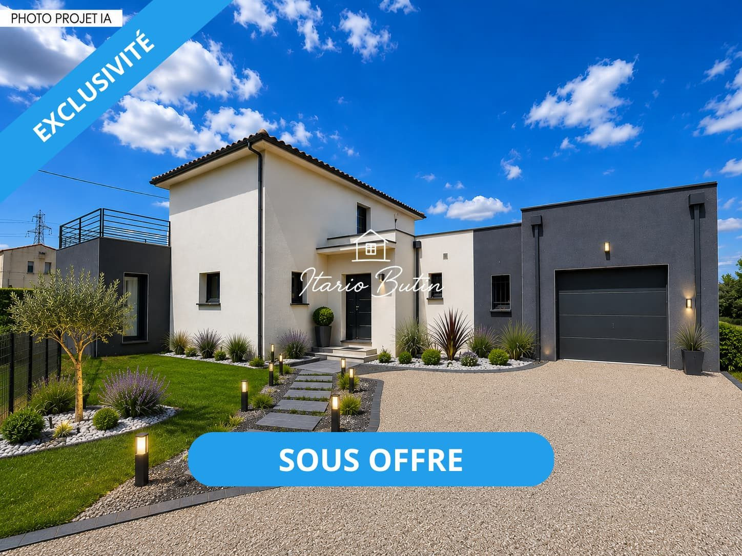 Villa Type 4 Contemporaine avec studio et grand garage