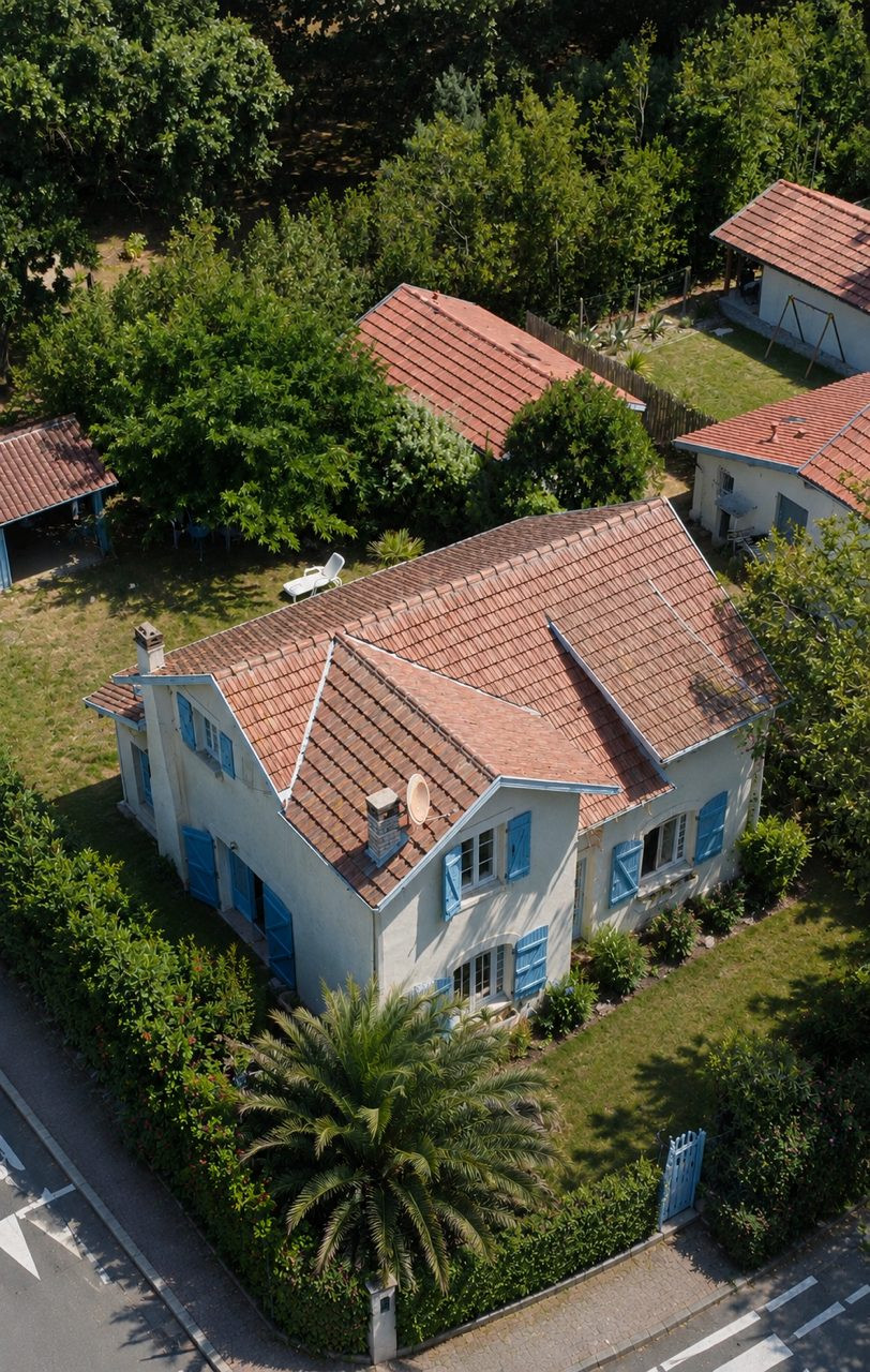 Maison de caractère des années 1920, jardin paysager et garage indépendant
