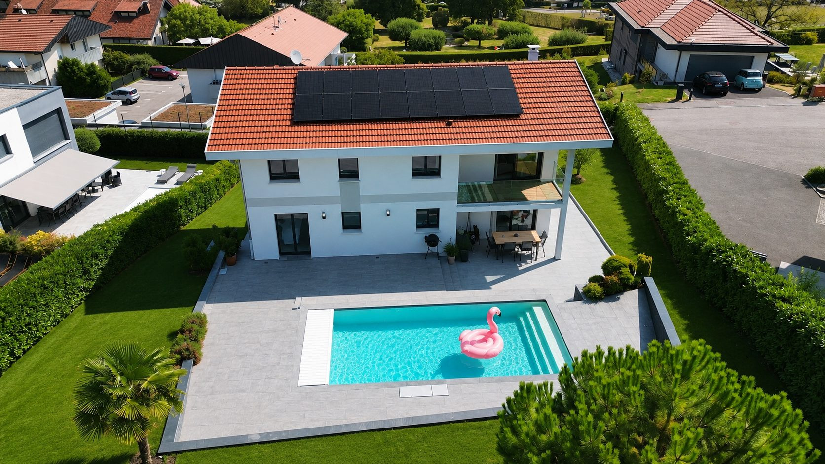 Villa d'architecte d'exception aux portes de Genève