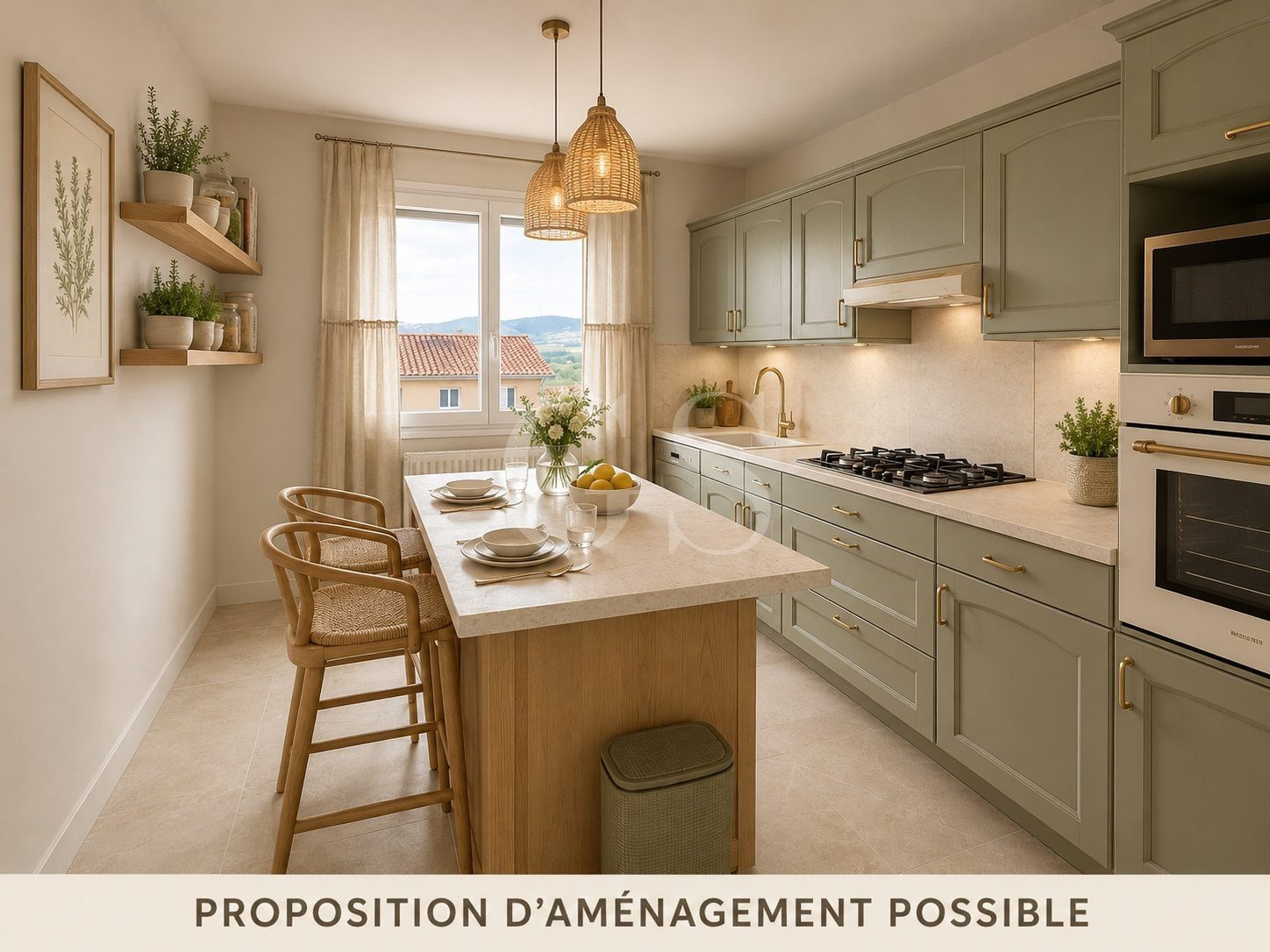 Maison avec garage sur parcelle de 851 m2