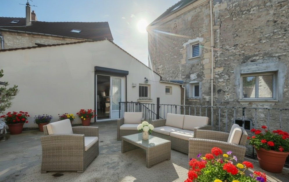 Maison familiale avec jardin, garage et belle cave – Chars, à proximité de la gare