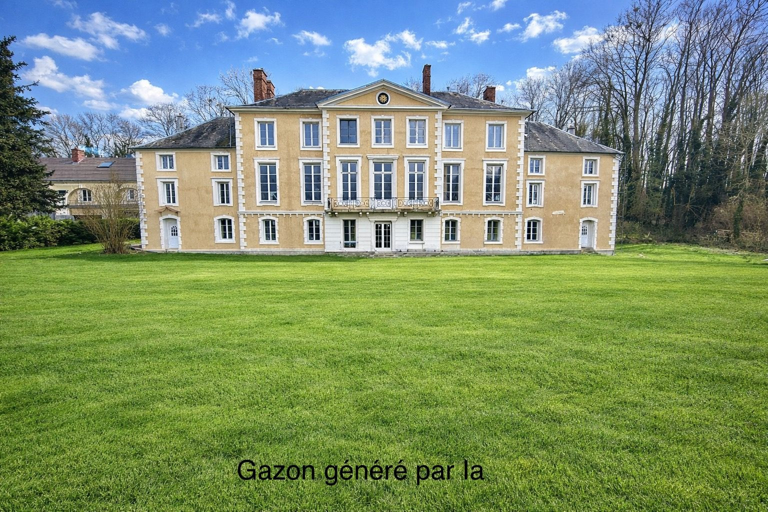 Château du XVIIIe siècle partiellement réhabilité, disposant d’un parc boisé de 2 hectares et d’une dépendance déjà réhabilitée.