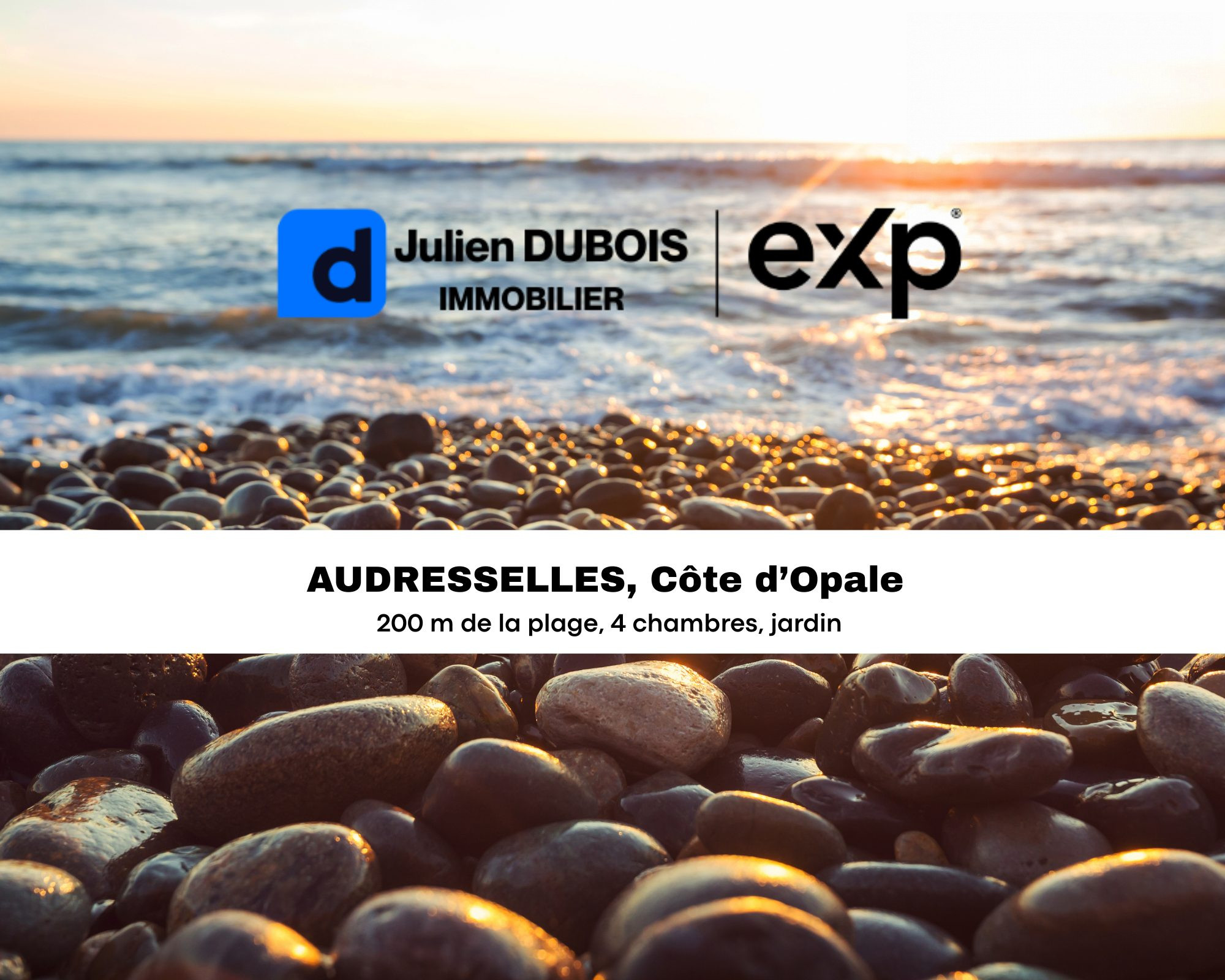 Audresselles, maison proche plage 4 chambres et jardin