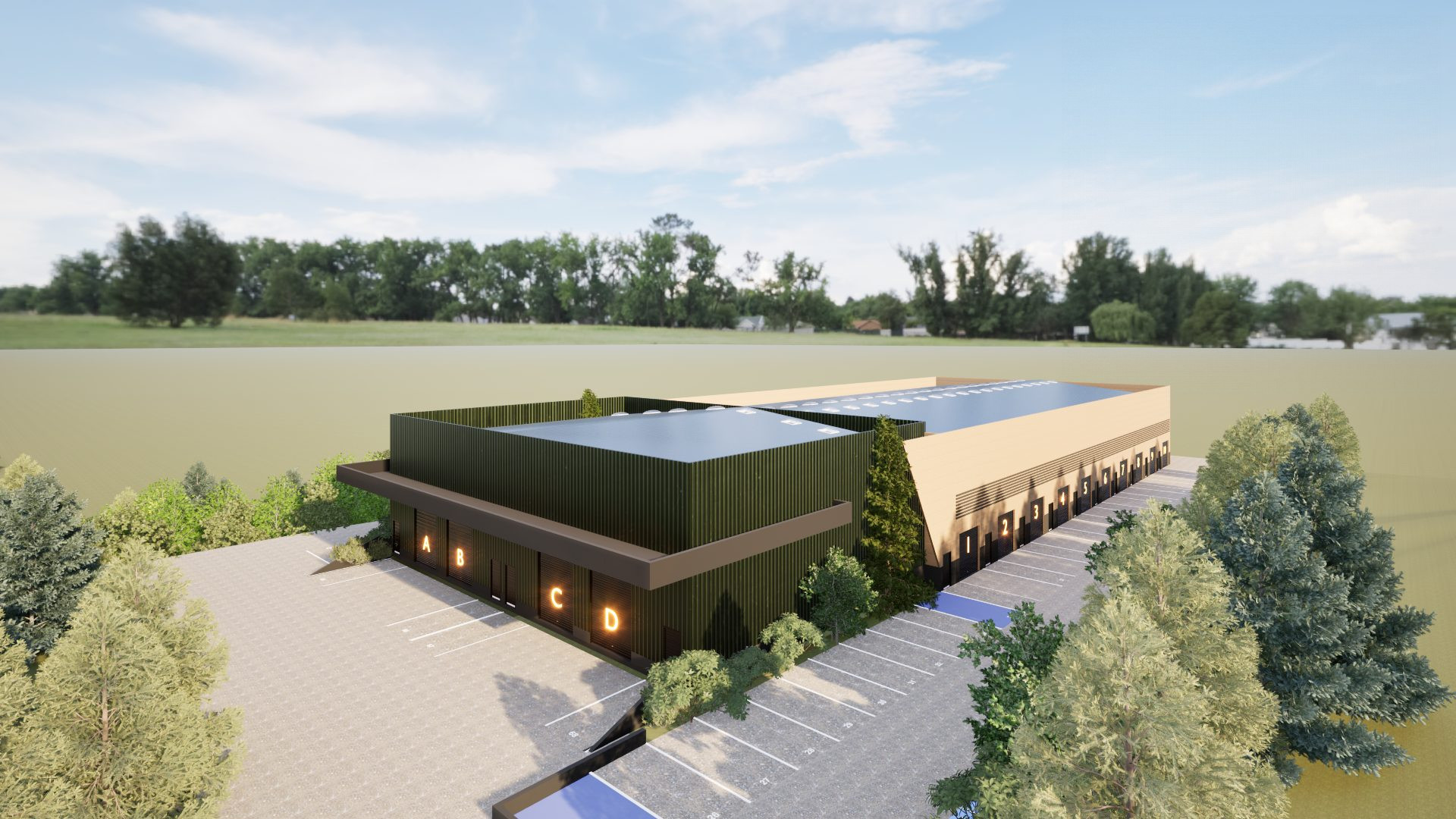 Locaux d’activités – De 180 m² à 280 m² – Furiani