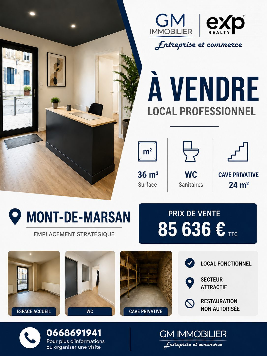 Immobilier pro à vendre à Mont-de-Marsan