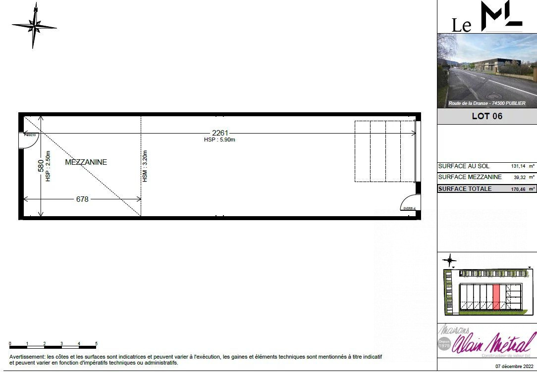 Local commercial 170 m² · à Publier · 170 m² · 358 000 €