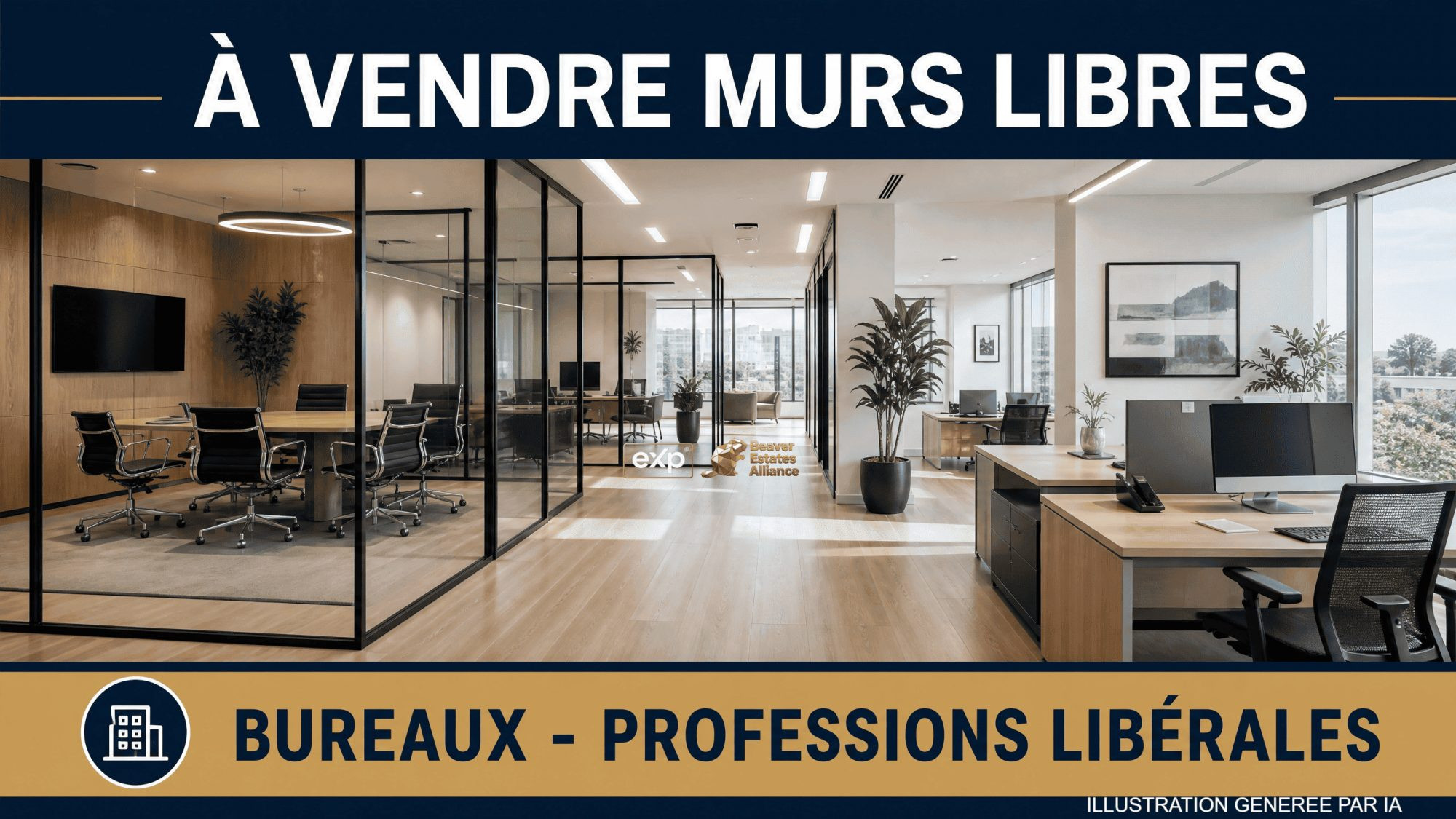 Murs Bureaux, Professions Libérales, Médicales 250 m² -