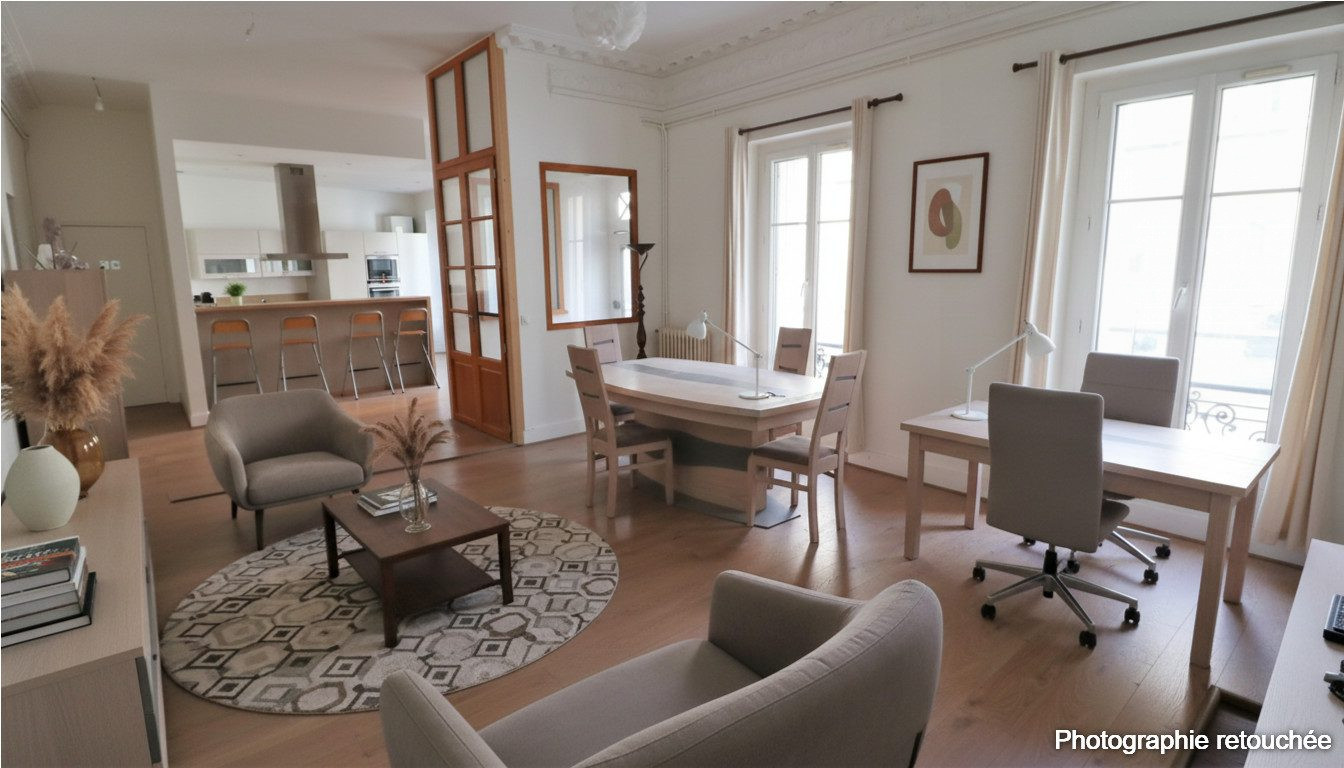 33 000 - BORDEAUX - GAMBETTA - LOCAL PROFESSIONNEL/BUREAUX à aménager – 130 m²- 5 PIECES