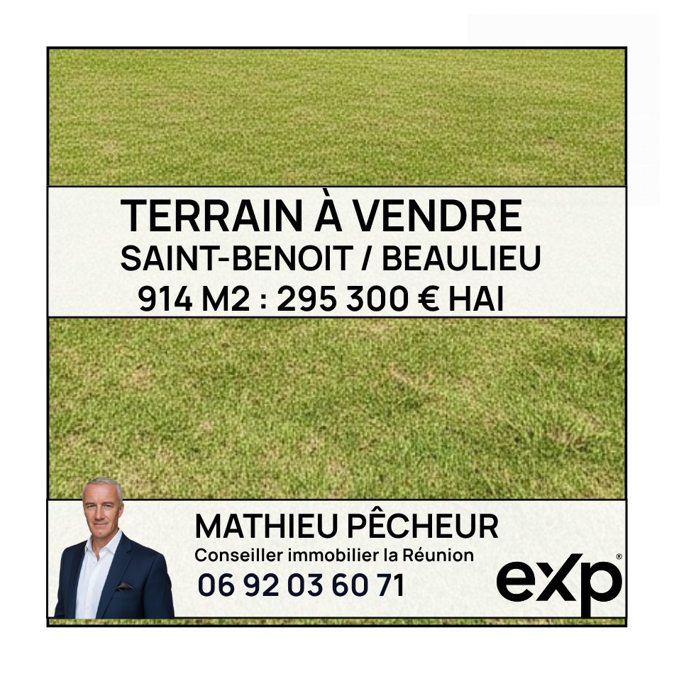 SAINT-BENOIT / TERRAIN CONSTRUCTIBLE 914 m2