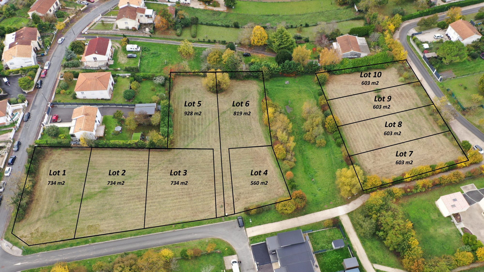 Buildable Serviced Land in Saintes – Outside Flood Zone – Les Jardins Tillaud 5