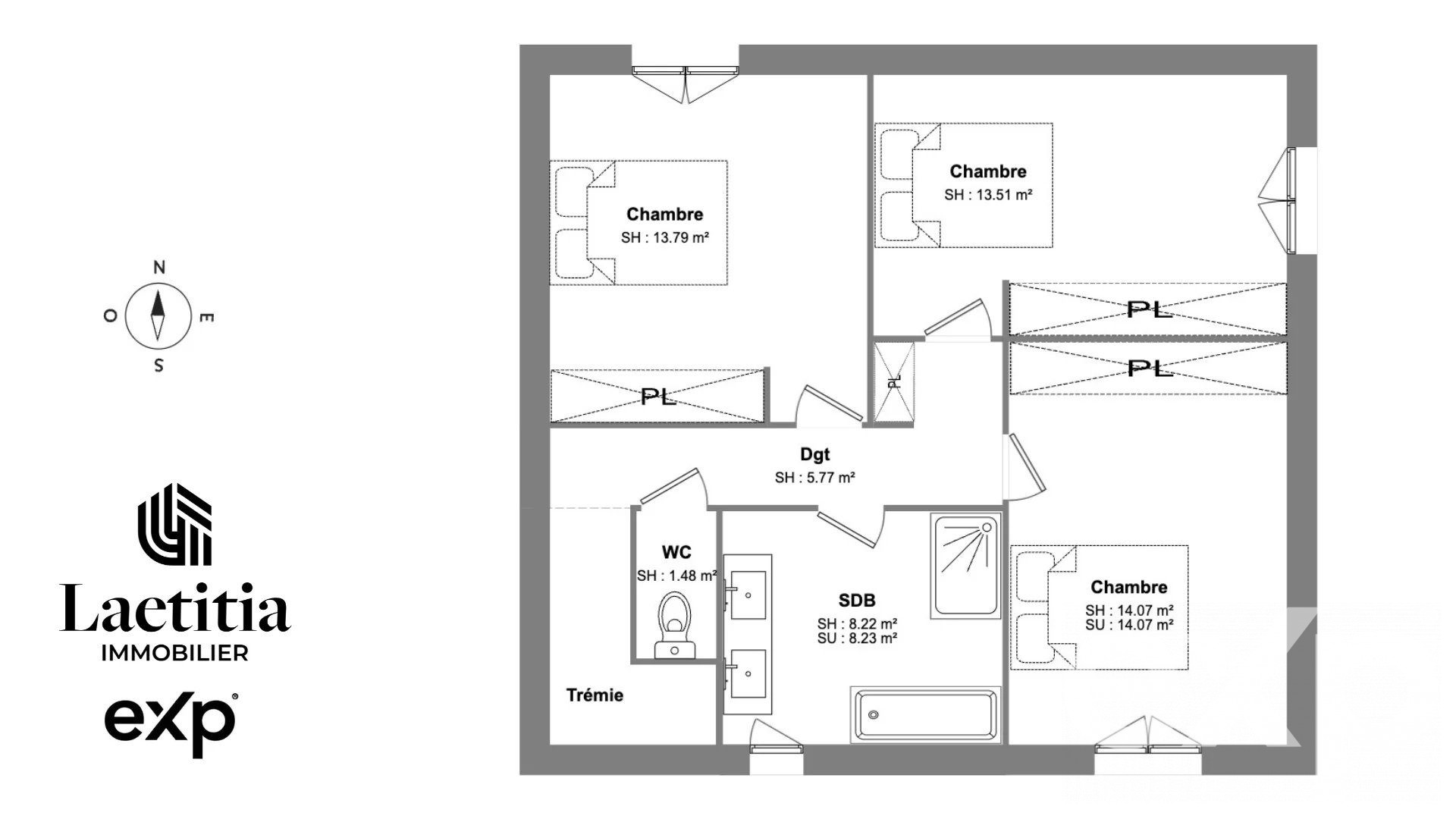 Beau terrain plat de 526m2 avec vue sur le château de Septème · à Oytier-Saint-Oblas · 149 000 €