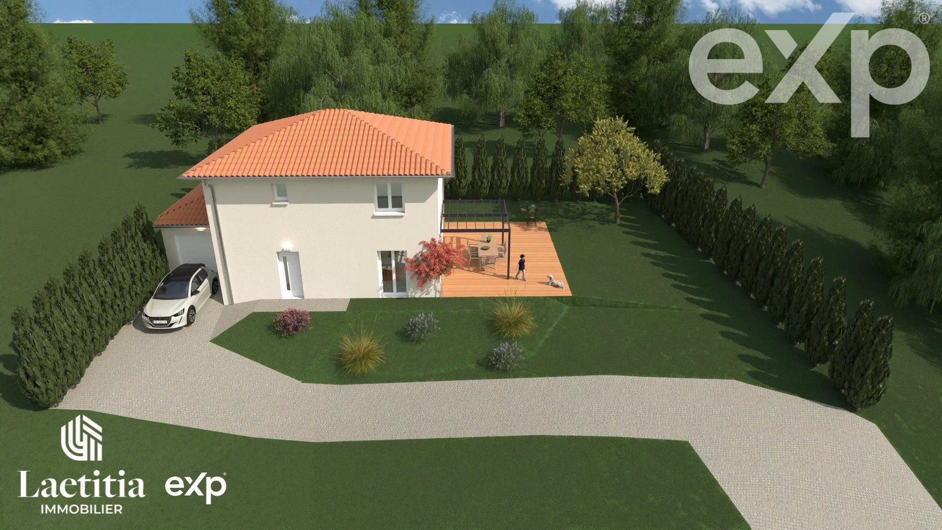 Beau terrain plat de 526m2 avec vue sur le château de Septème
