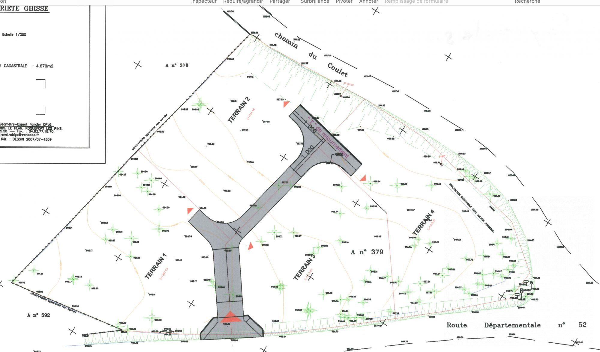 la martre , Terrain plat constructible de 4 690 m² – divisible – proche Golf de Taulane et Gorges du Verdon · 138 000 €