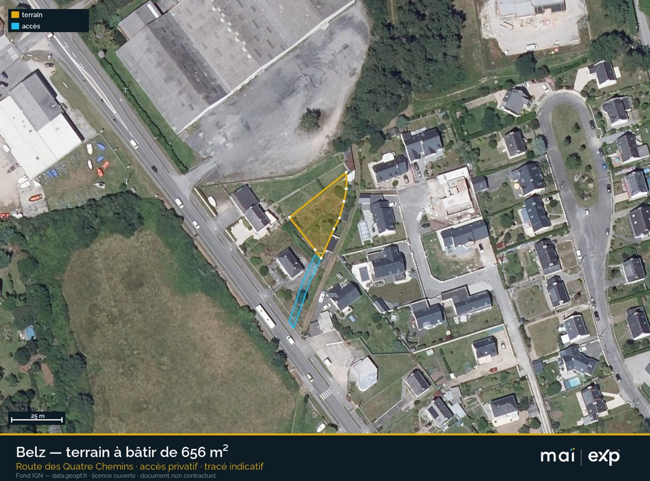 Belz – Terrain constructible de 656 m²