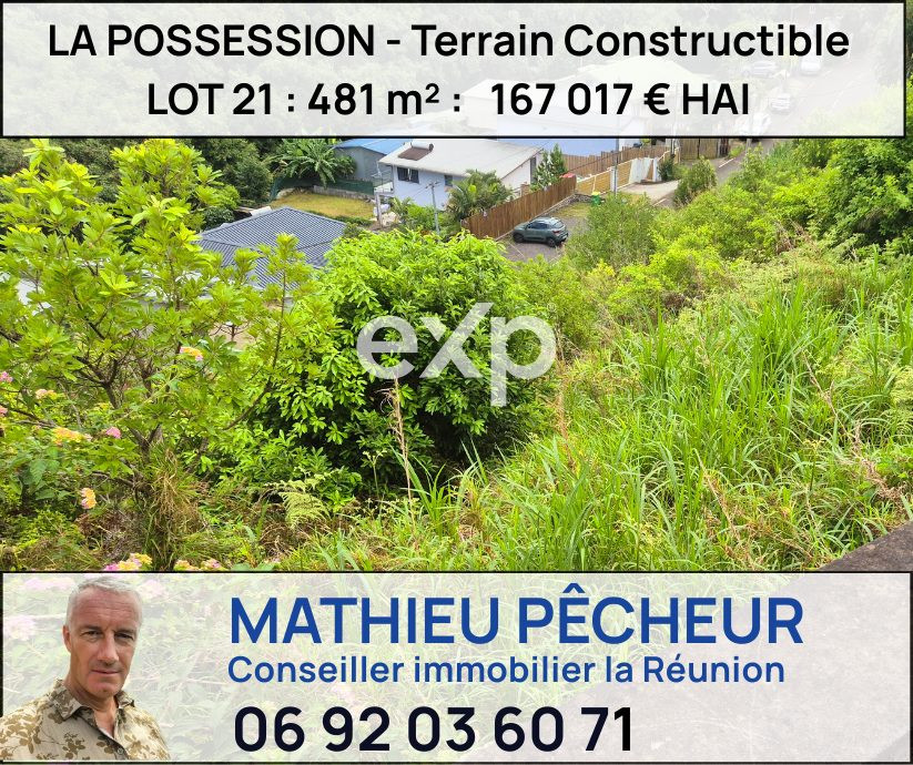 La Possession-Terrain constructible 481 m2 · 167 017 €