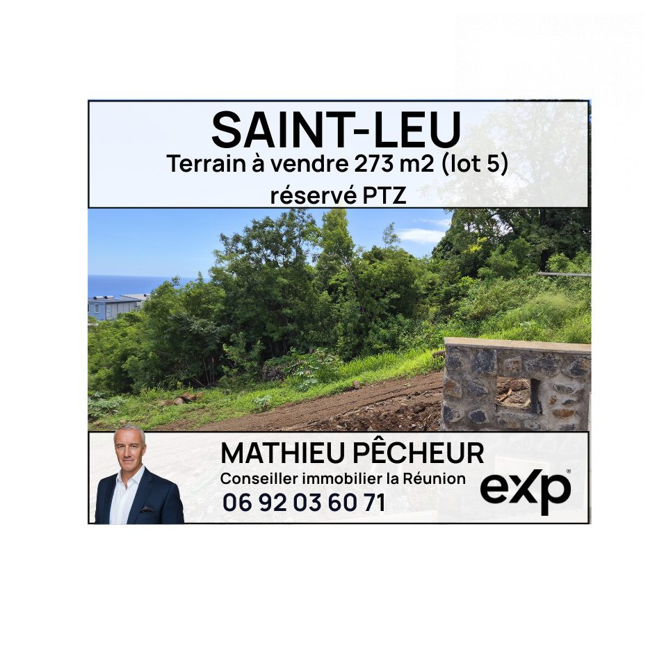 Saint-Leu-Terrain constuctible à vendre 273m2