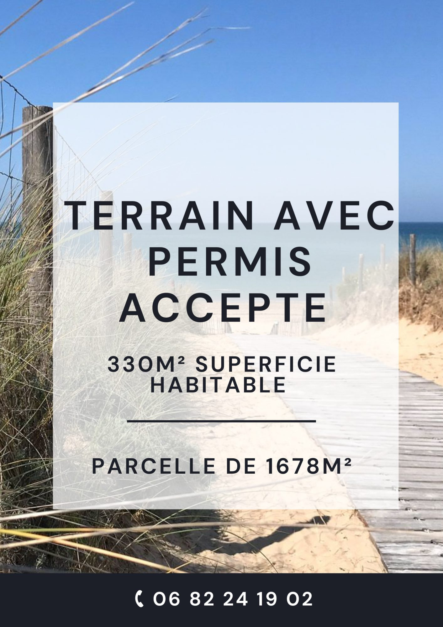 Terrain à bâtir avec PC accepté