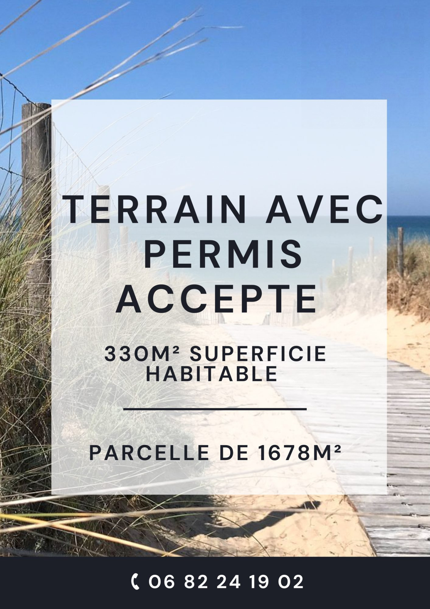 Terrain à bâtir avec PC accepté
