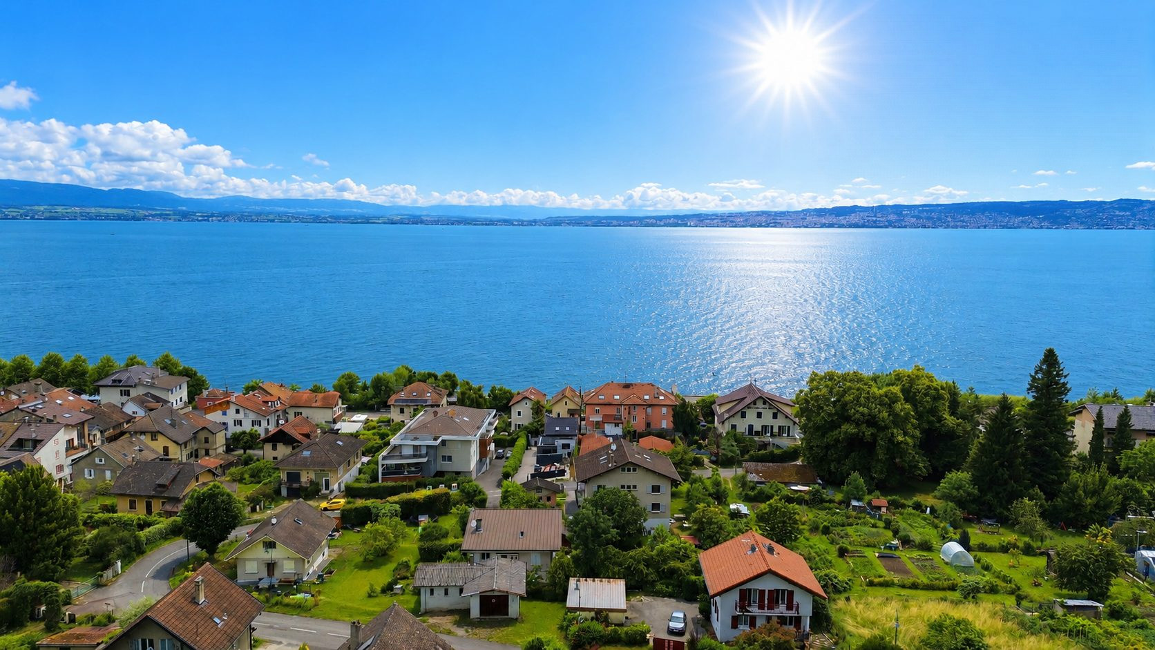 Spacieux terrain constructible au calme, vue lac !