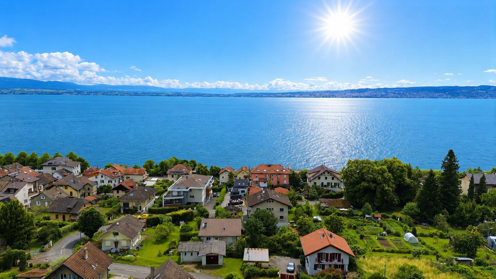 Spacieux terrain constructible au calme, vue lac !