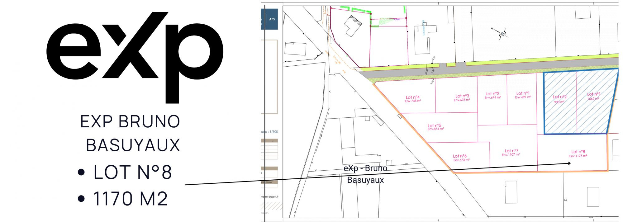 BUILDING LAND of 1170m2 2