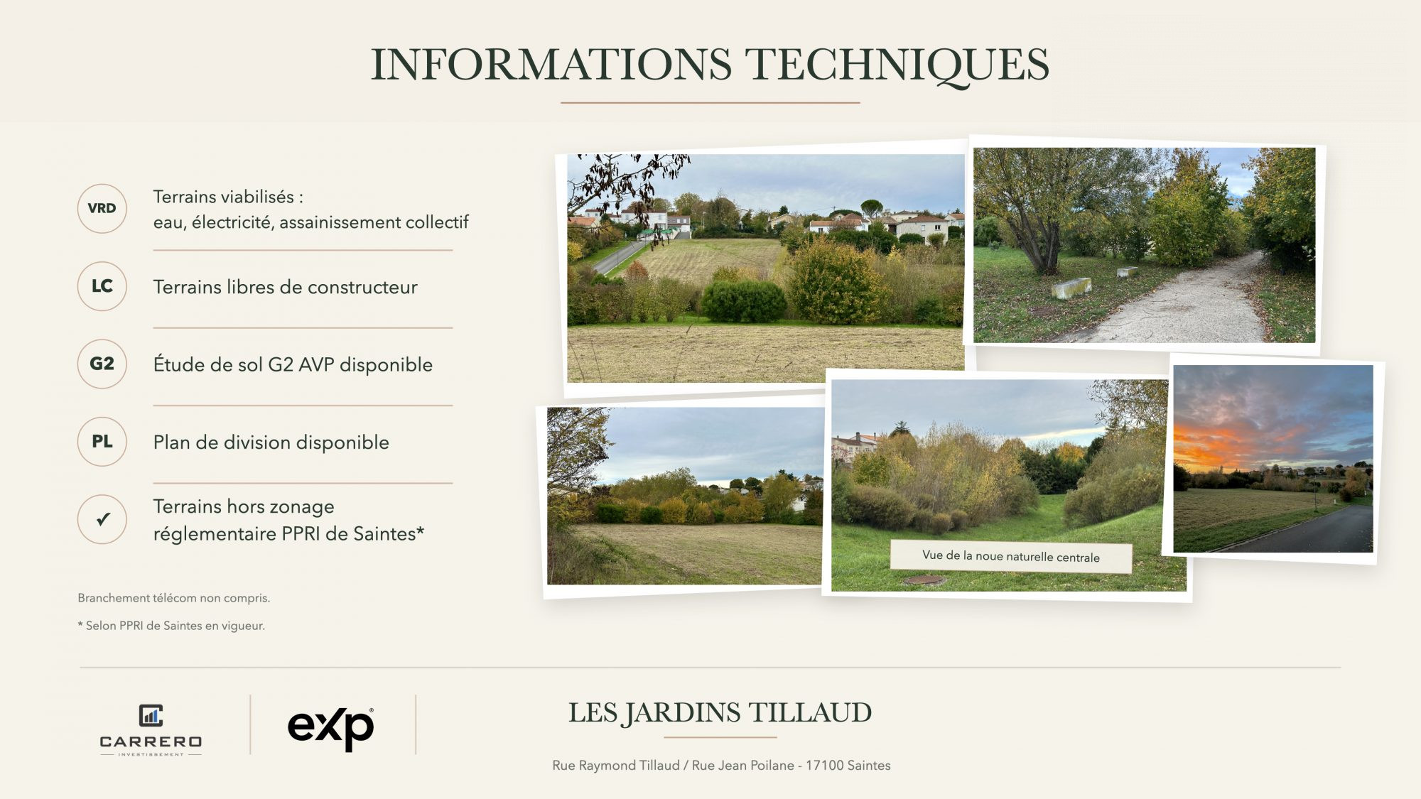 Buildable Land 560 m² with Services – Saintes near City Center 5