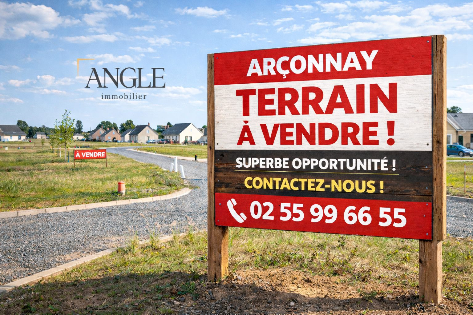 Terrain viabilisé et constructible de 701 m² – Arçonnay (Lotissement)