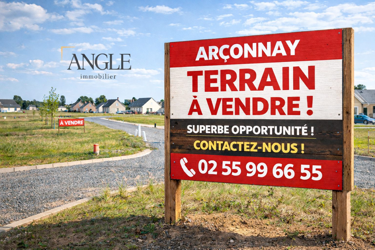 Terrain viabilisé et constructible de 701 m² – Arçonnay (Lotissement)