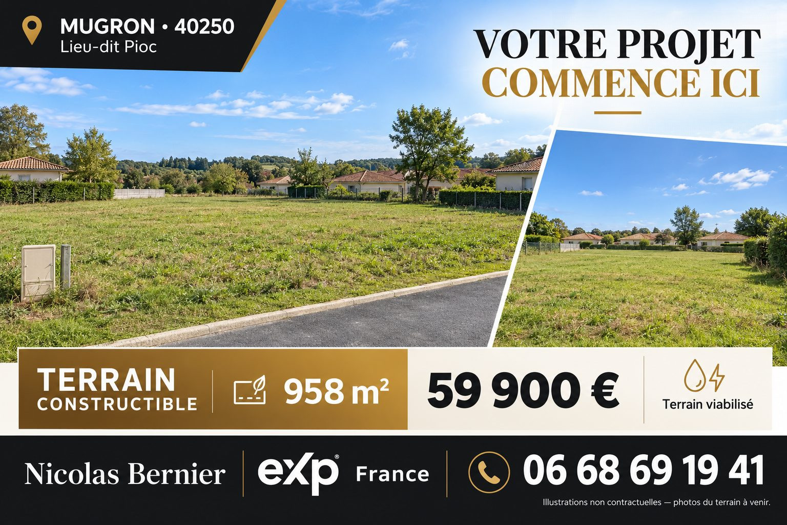 Mugron : 958 m² pour donner vie à votre future maison !