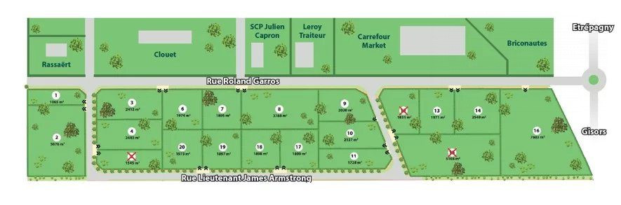 Building Land 1973m² 2