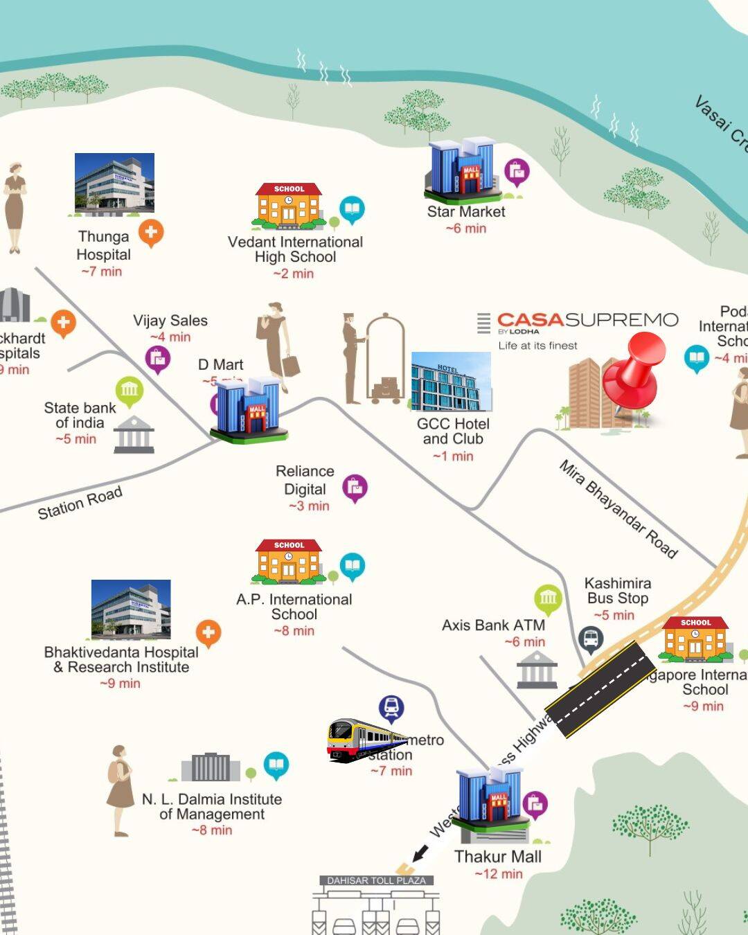 Residential for sale in Mira Bhayandar, GCC Club Road, B-2, Casa Supremo, Mira Bhayandar, India, Maharashtra, 401107, 753 ft²