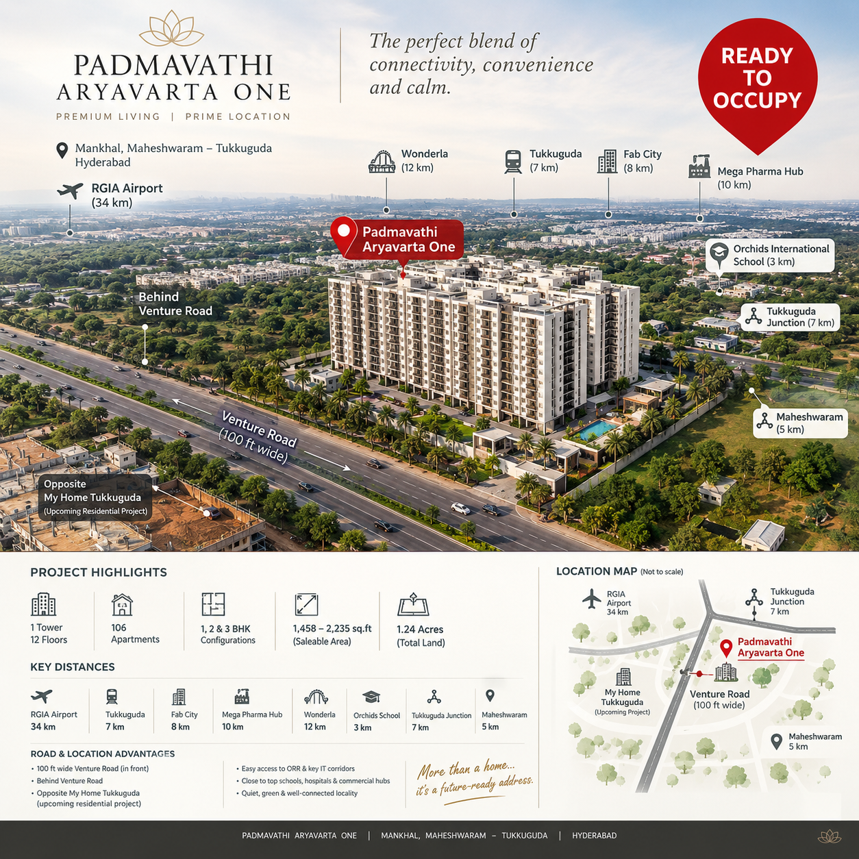 Residential for sale in Hyderabad, Opp to North star villas, Tukkuguda, Tukkuguda, Hyderabad, India, Telangana, 501359, 1450 ft²